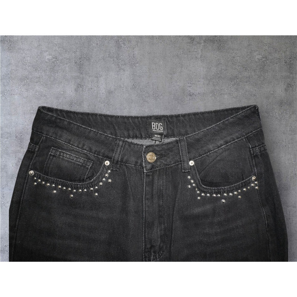 BDG Urban Outfitters Black Studded Straight Leg Jeans – W30 – NWT - Picture 2 of 6